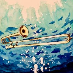 underwater trombone, 2021.
