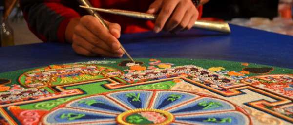 a sand mandala.