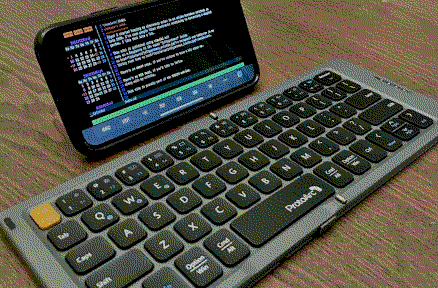 My new ProtoArc XK04 Bluetooth keyboard.