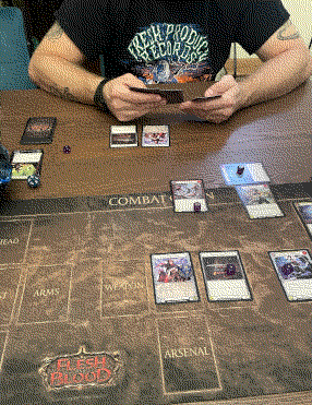 Playing Flesh & Blood together.