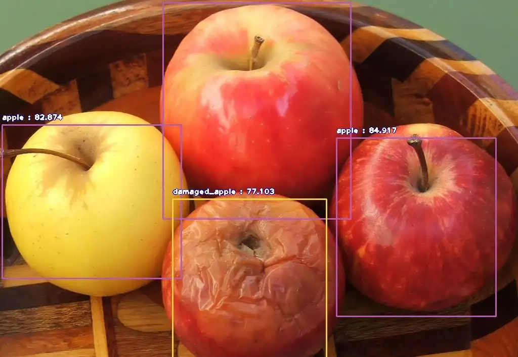 AI apple detection.