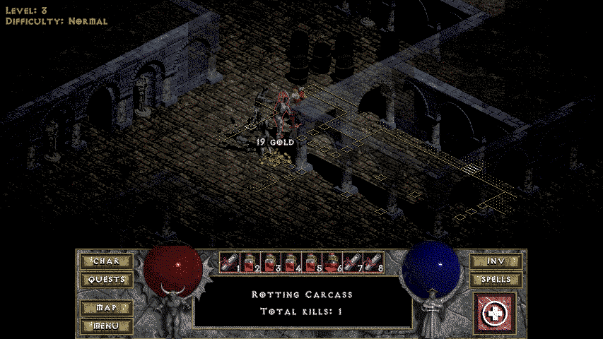 A screenshot of Diablo.