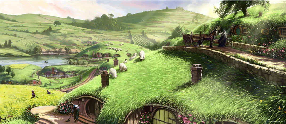 gandalf in the shire.