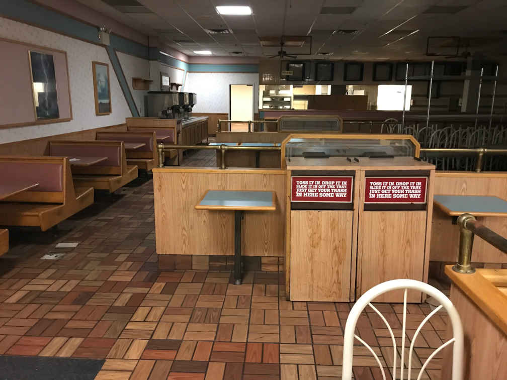 the abandoned burger king in the concord mall.