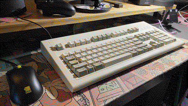 My Model M keyboard, cleaned.