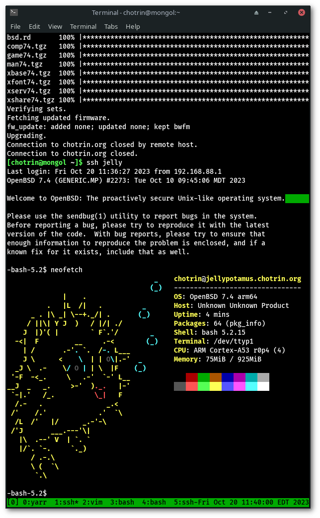 the upgrade to OpenBSD 7.4 was a success!