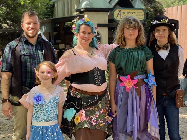 the family at renfest.