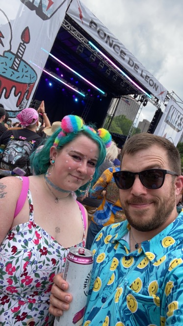 my partner and I at Shaky Knees.